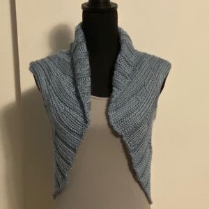 Light Blue Knitted Stretchy Sweater Vest